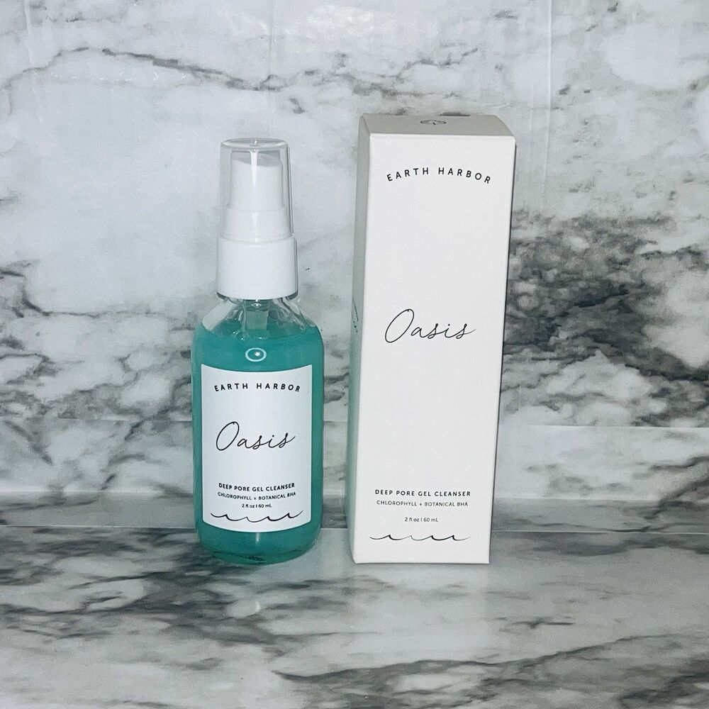 Earth Harbor OASIS Deep Pore Gel Cleanser 2 oz 60ml Oil-Free New